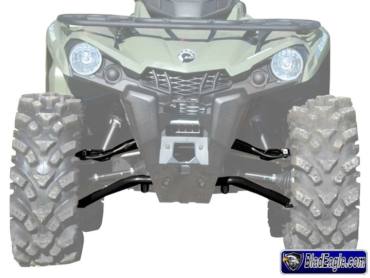 Complete high clearance front A arms Can Am Outlander